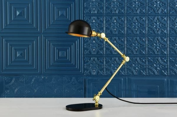 Puhos Adjustable Arm Brass Desk Lamp Table Lamps Great Lighting UK Ltd